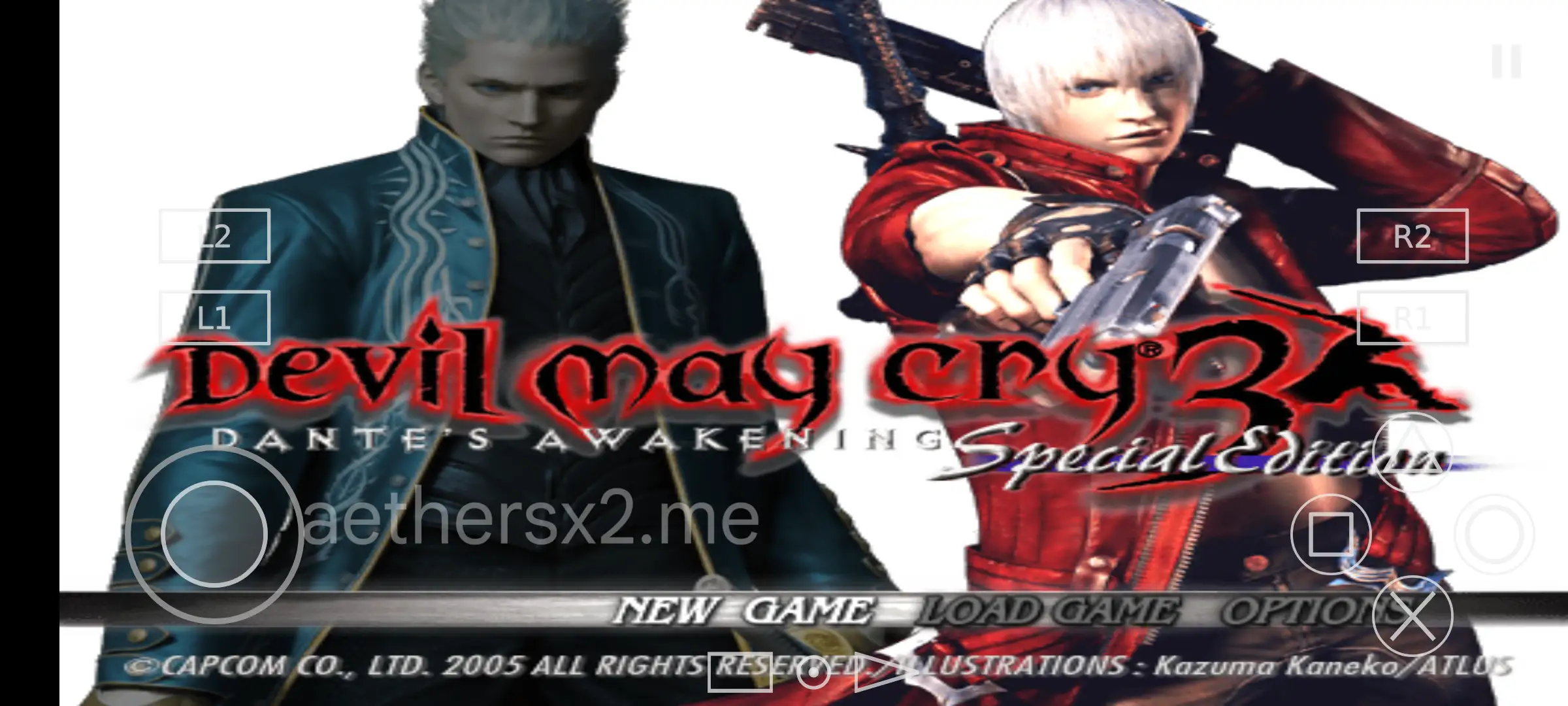 Devil May Cry 3 on AetherSX2 Emulator