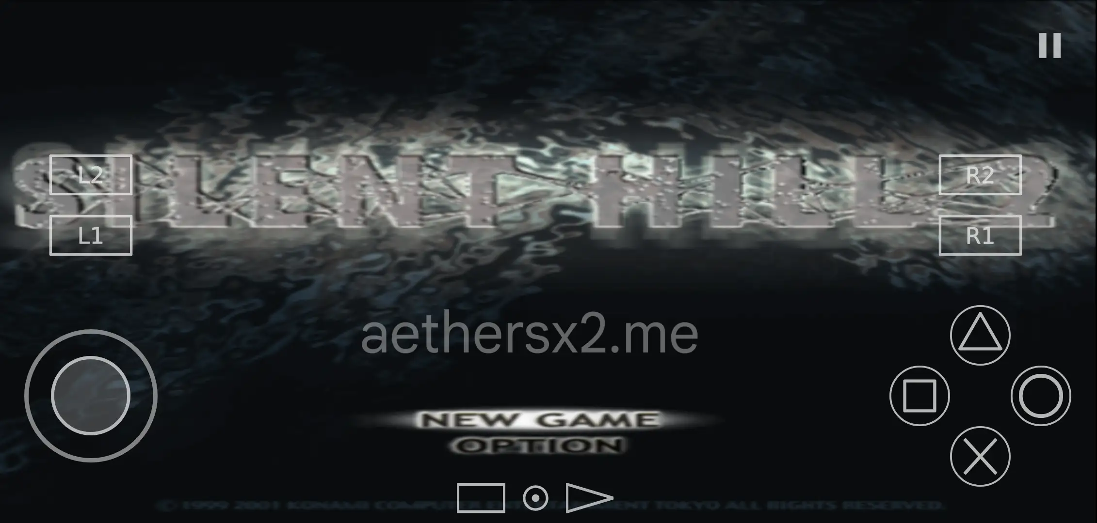 Silent Hill 2 on AetherSX2 Emulator