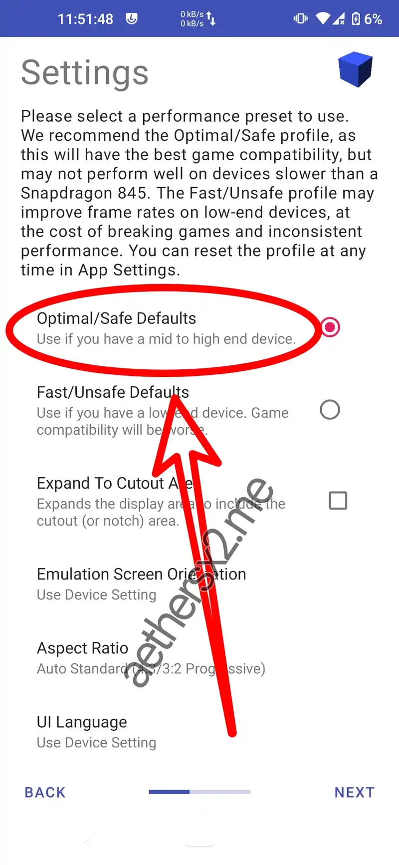Step 3 AetherSX2 Installation - Performance Settings